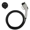 A black charging cable with a white charging gun head is a dedicated fast charging cable for electric vehicles Item Picture